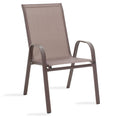 Метален стол кафен Calan Dark Brown - 130-000011