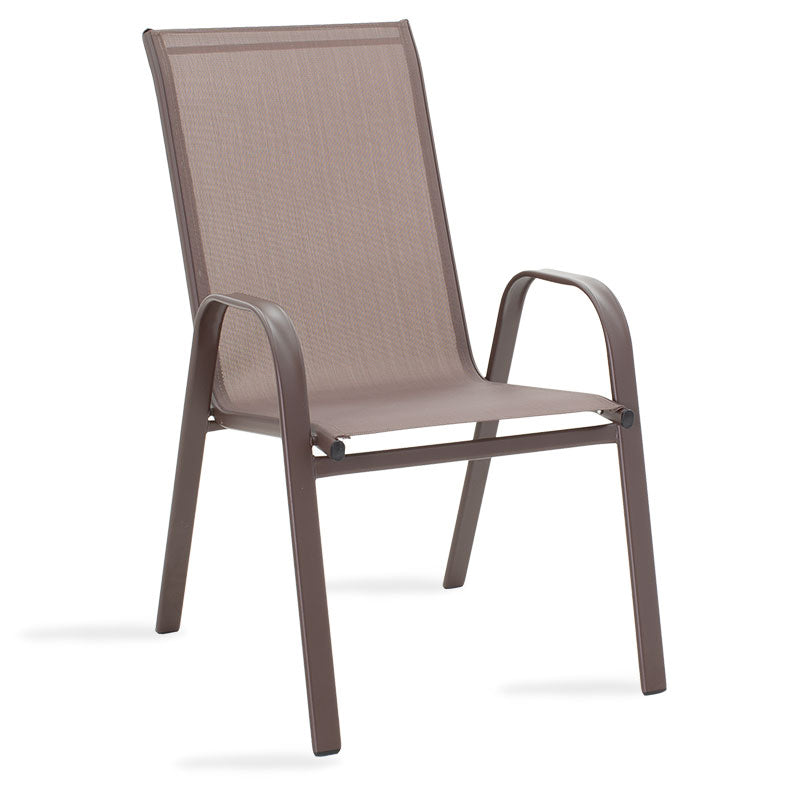 Метален стол кафен Calan Dark Brown - 130-000011