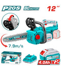 Моторна пила 20V 2 БАТ. 4.0AH MAC - 12" TOTAL - TGSLI201286