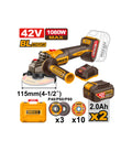 Брусалка 42V 1080W 115MM (2БАТ 2.0AH) INGCO  - CAGLI4108112