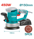 ВИБРАЦИОНА ОРБИТАЛНА БРУСИЛКА 450W TOTAL - TF2041506