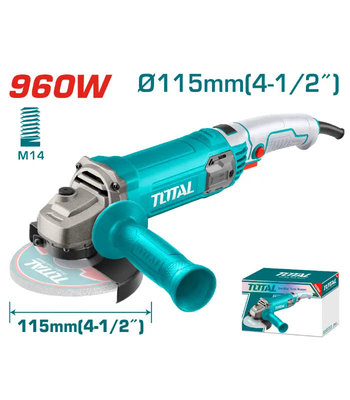 ЕЛЕКТРИЧНА БРУСИЛКА 950W 115мм ТОТАЛ TOTAL TG10911576