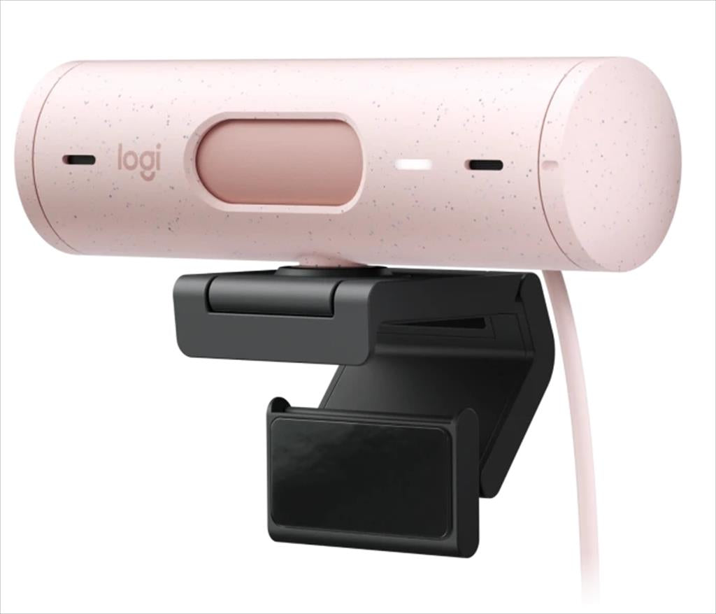 WEB CAMERA LOGITECH BRIO 500 ROSE 1080p/30fps, USB-C, Rose, 960-001421