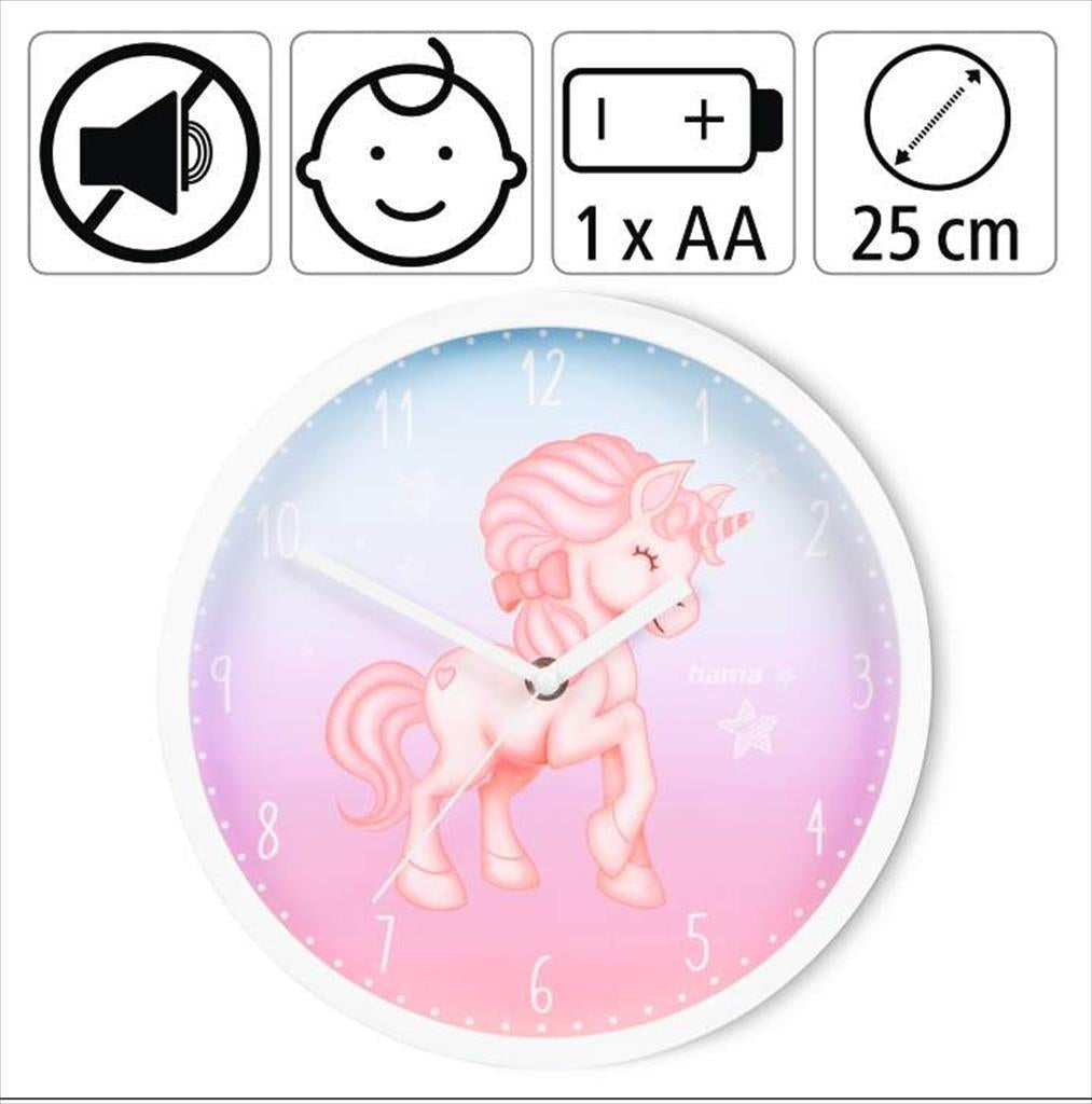CLOCK HAMA MAGICAL UNICORN KIDS