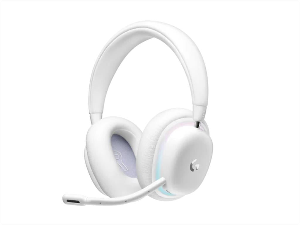 HEADPHONES LOGITECH Gaming-Headset G735 Wireless LIGHTSPEED+bluetooth RGB w/microphone 981-001083, White Mist
