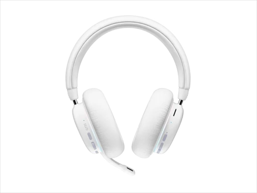 HEADPHONES LOGITECH Gaming-Headset G735 Wireless LIGHTSPEED+bluetooth RGB w/microphone 981-001083, White Mist