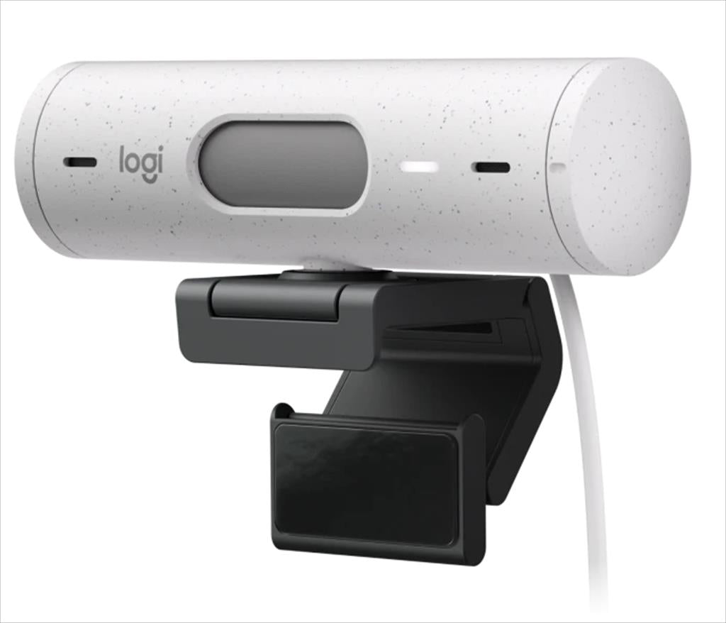 WEB CAMERA LOGITECH BRIO 500 WHITE 1080p/30fps, USB-C, Off-white, 960-001428