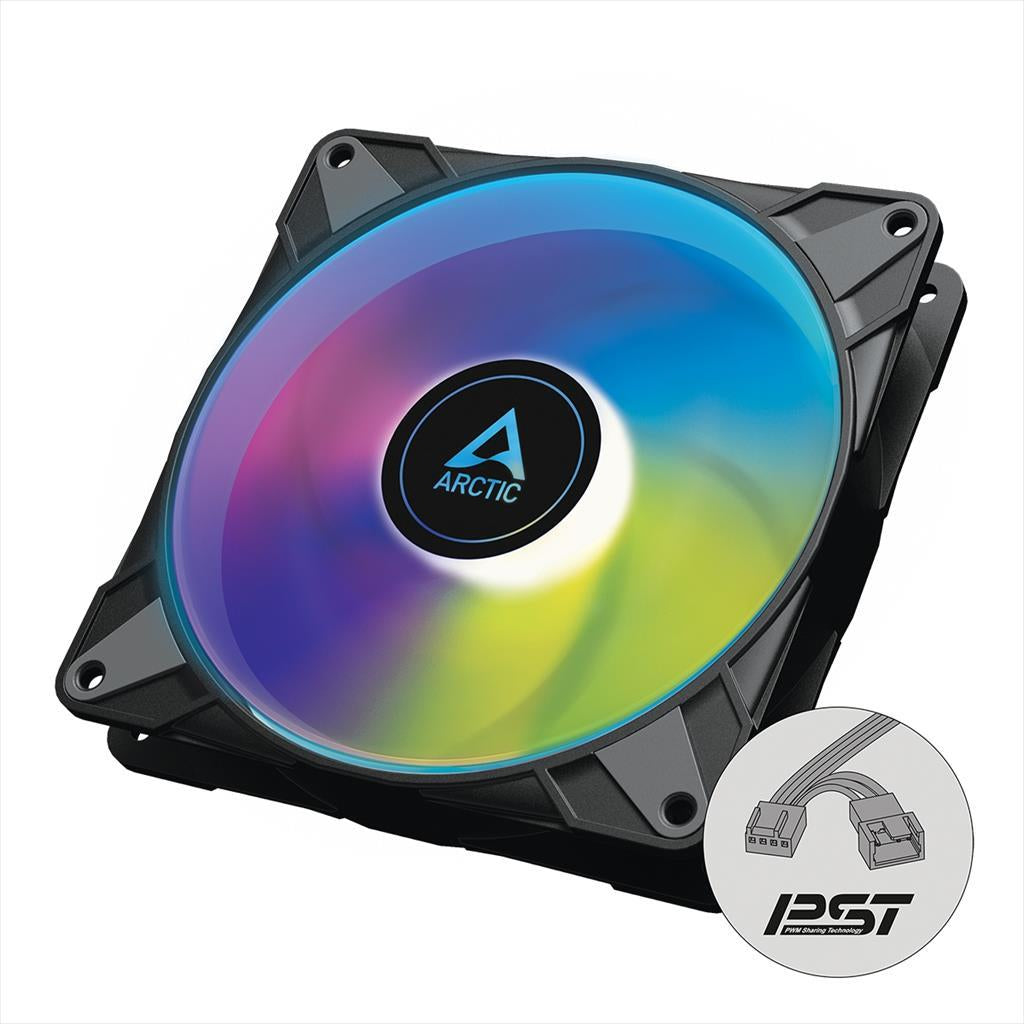 COOLERS CASE FAN 140mm ARCTIC P14 PWM PST A-RGB 0dB 1900 RPM BLACK ACFAN00239A