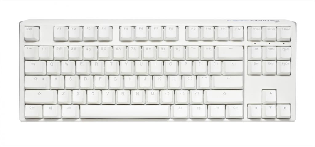 KEYBOARD MECHANICAL DUCKY ONE 3 TKL RGB PBT Double-shot keycaps HOT-SWAPPABLE Cherry MX Brown, Pure White, DKON2187ST-BUSPDPWWWSC1