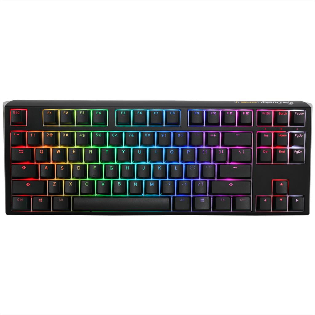 KEYBOARD MECHANICAL DUCKY ONE 3 TKL RGB PBT Double-shot keycaps HOT-SWAPPABLE Cherry MX Blue, Black, DKON2187ST-CUSPDCLAWSC1