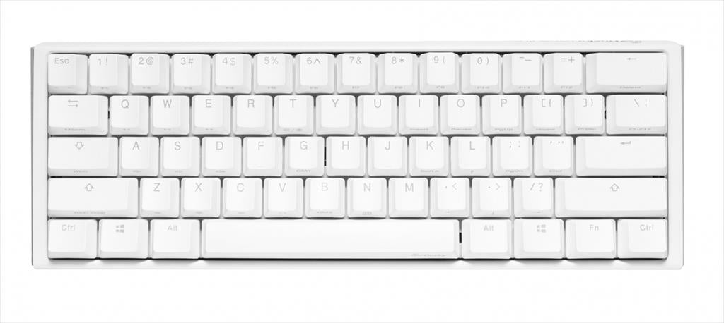 KEYBOARD MECHANICAL DUCKY ONE 3 MINI RGB 60% PBT Double-shot keycaps HOT-SWAPPABLE Cherry MX Red, Pure White, DKON2161ST-RUSPDPWWWSC1
