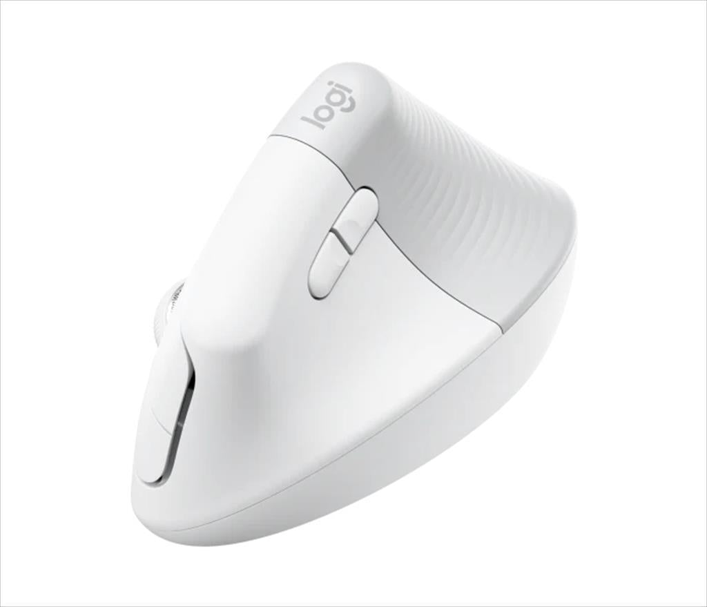 MOUSE WIRELESS LOGITECH LIFT VERTICAL ERGONOMIC OPTICAL w/ Bluetooth Logi Bolt, White, business, 910-006496
