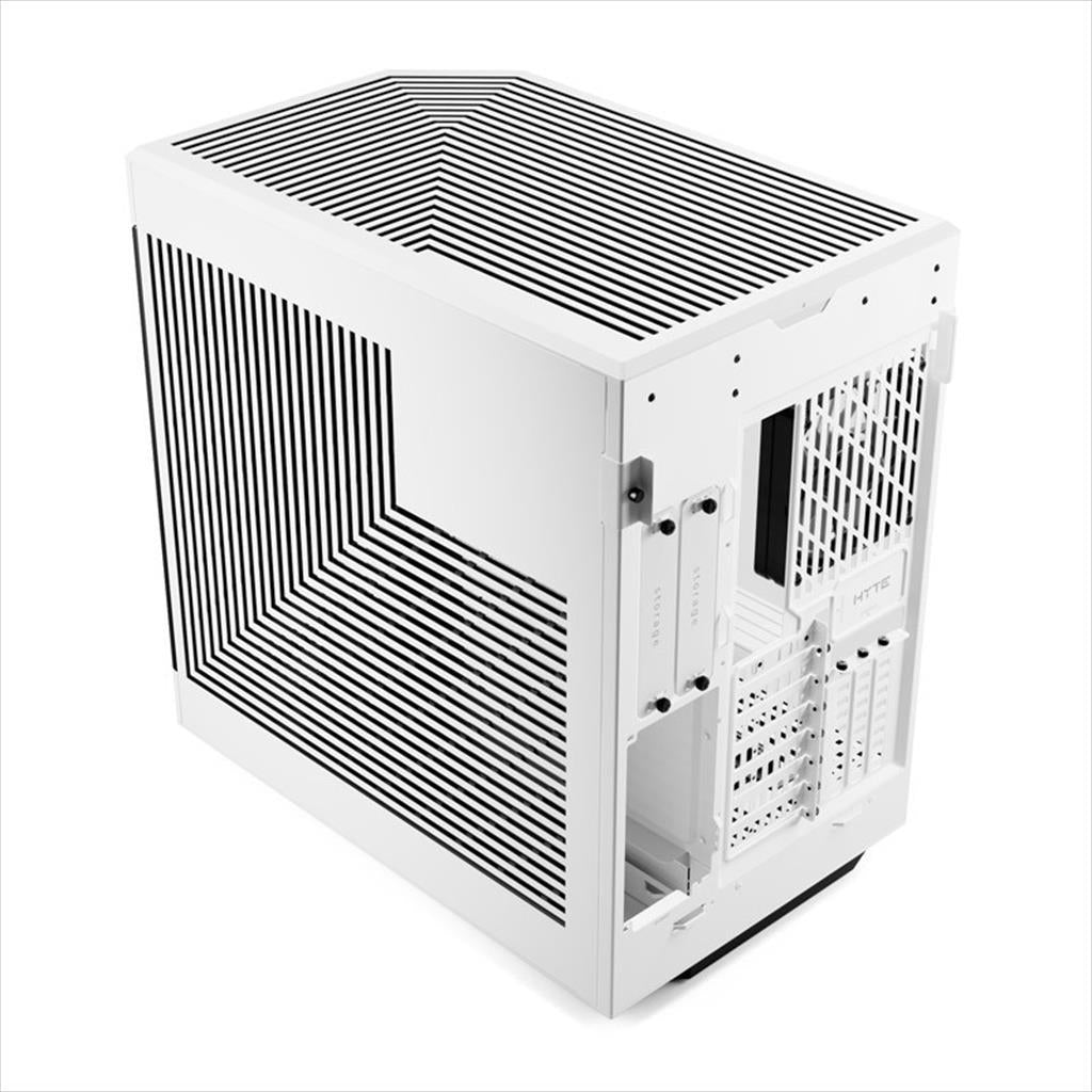 CASE HYTE Y60, x3 Tempered glass (panoramic), 3x 120mm fans, w/riser 4.0 cable, USB 3.2 Type C, White, CS-HYTE-Y60-WW