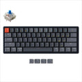KEYBOARD MECHANICAL KEYCHRON K12 HS ALUMINIUM RGB LED 60% Gateron G Pro Blue switch Multi-Device (Wired+Bluetooth), Black, K12-J2