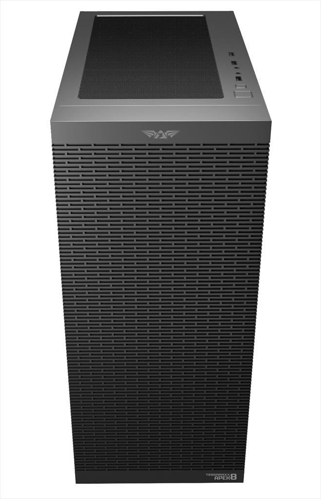 CASE ARMAGGEDDON E-ATX Full-Tower TESSARAXX APEX 8 w/WINDOW, FRONT MESH, w/o OD DVD slot