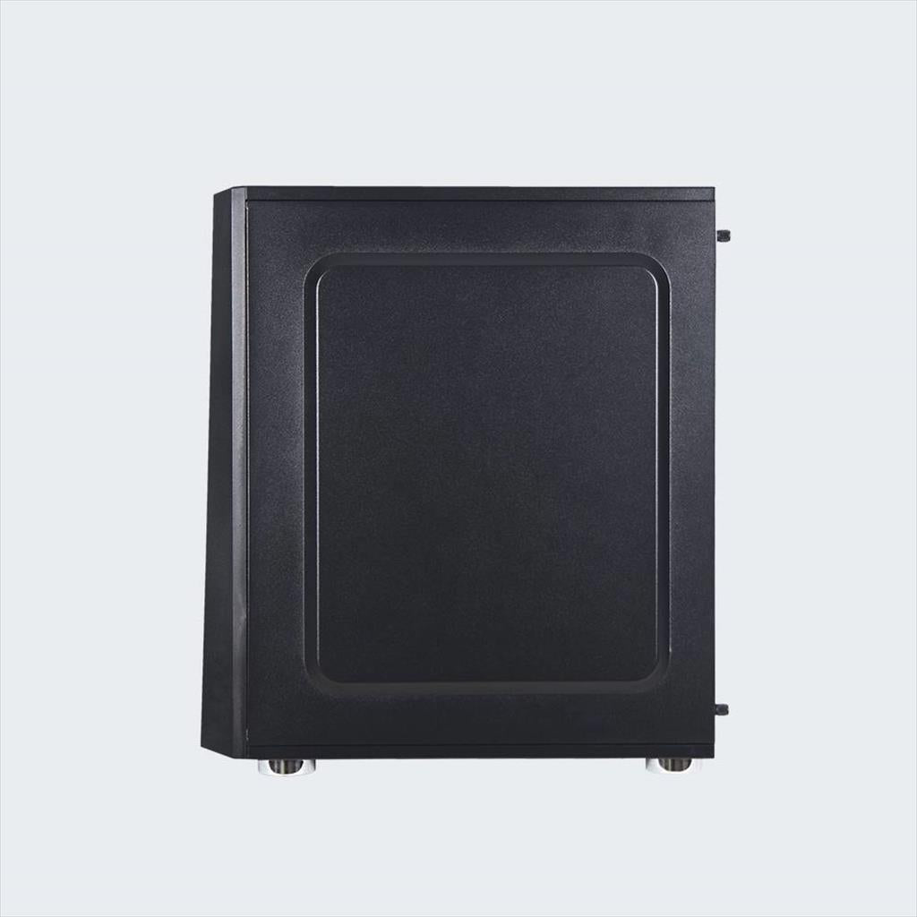CASE ARMAGGEDDON microATX NIMITZ N5 AURORA BLACK, w/WINDOW, RGB FRONT PANEL, w/o OD DVD slot