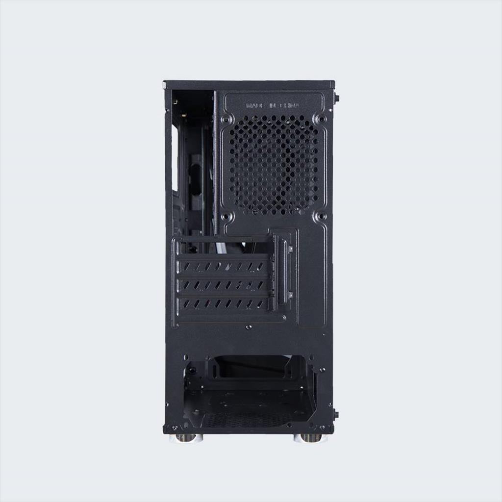 CASE ARMAGGEDDON microATX NIMITZ N5 AURORA BLACK, w/WINDOW, RGB FRONT PANEL, w/o OD DVD slot