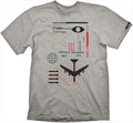 T-SHIRT CALL OF DUTY: COLD WAR (RADAR) Light Gray, Size M