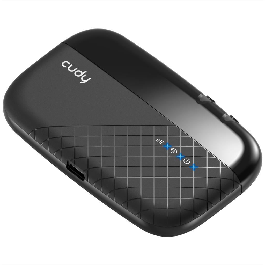 NET ROUTER WIRELESS 4G CUDY MF4 Up to 150/50 Mbps, 5-6 hours working hours, BLACK