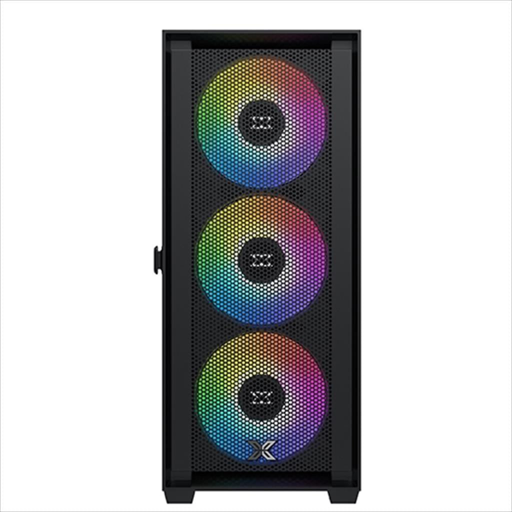 CASE XIGMATEK E-ATX mid-Tower ANUBIS PRO 4FX w/TG Magnet flip, Meshed Grill FP, 3x140mm X40A, 1x120mm X20A ARGB Galaxy II Fan Control Kit