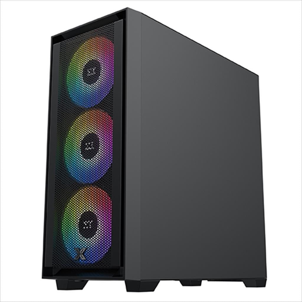 CASE XIGMATEK E-ATX mid-Tower ANUBIS PRO 4FX w/TG Magnet flip, Meshed Grill FP, 3x140mm X40A, 1x120mm X20A ARGB Galaxy II Fan Control Kit