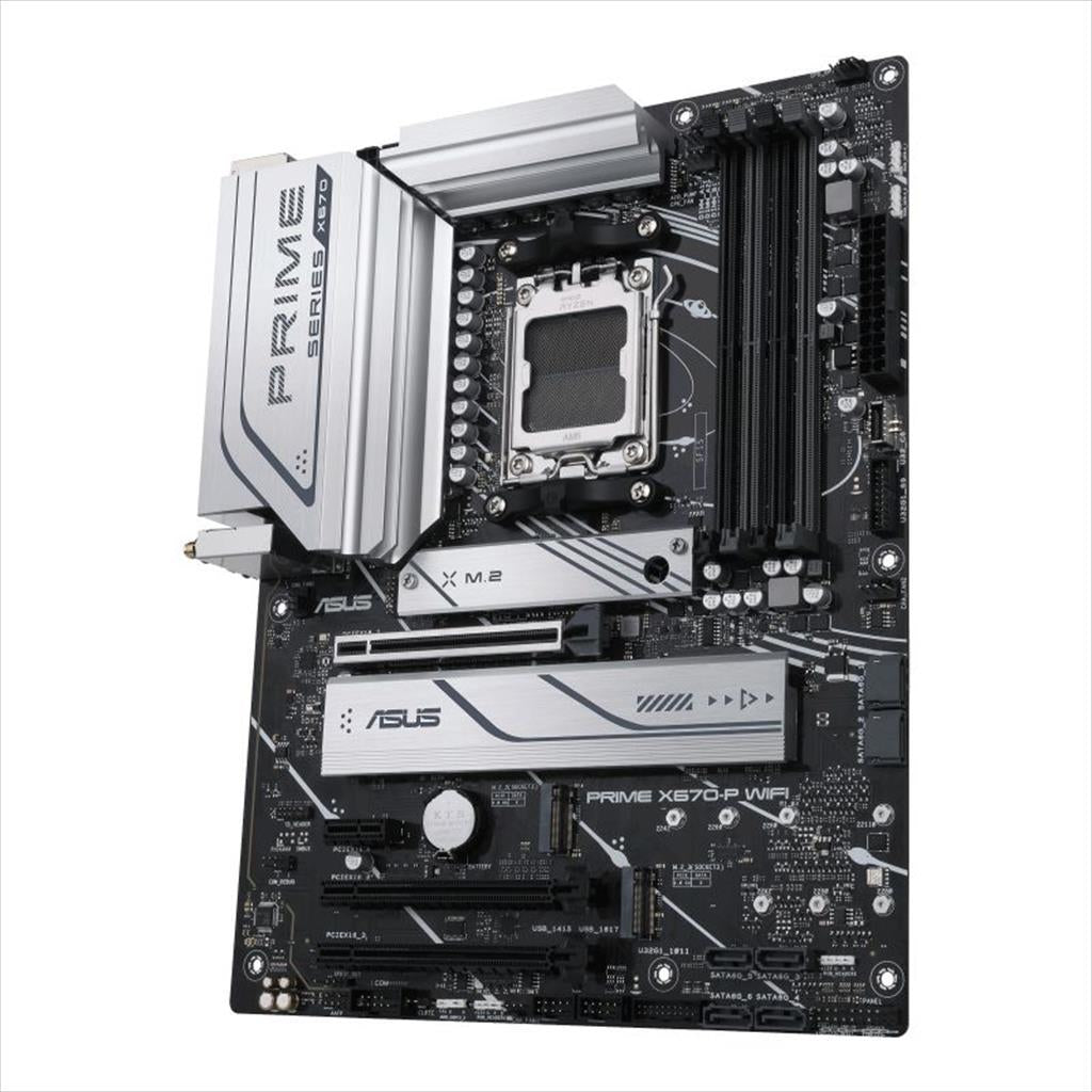 MB AM5 X670-P PRIME WIFI ASUS 4xDDR5 6400Mhz(O.C),HDMI,DP, 3xPCIex16 4.0, PCIex1, 3xM.2, 6xSATAIII, WiFi 6,BT 5.2