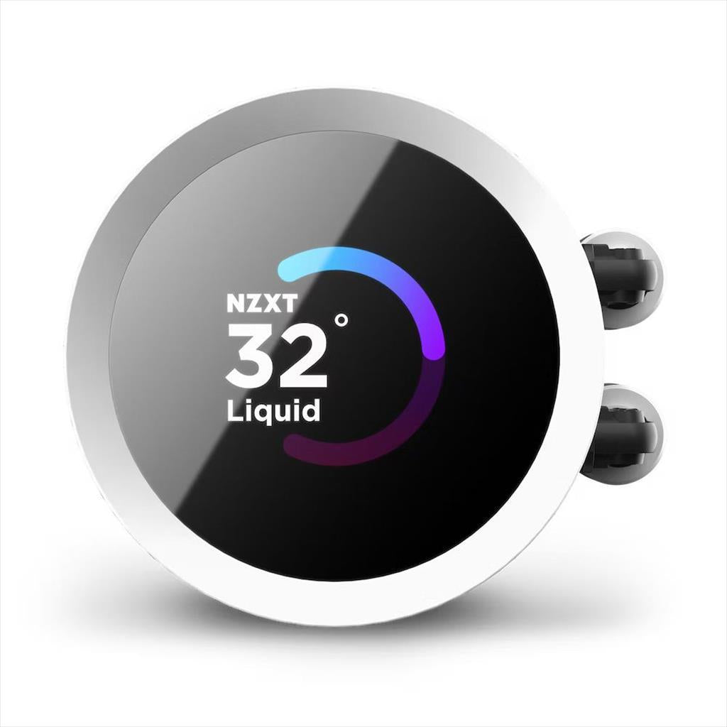 COOLERS CPU AIO NZXT Kraken 280 RGB, 2x140mm F140 RGB Core fans, RGB Controller, w/1.54" LCD display, RL-KR280-W1, MATTE WHITE