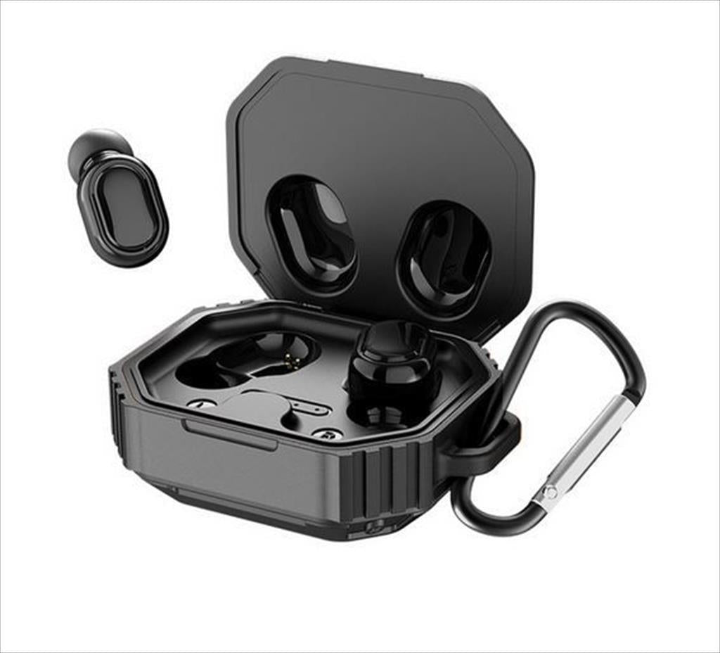EARPHONES WIRELESS BUDS KINGSTAR KS-K047, Bluetooth w/microphone, Black