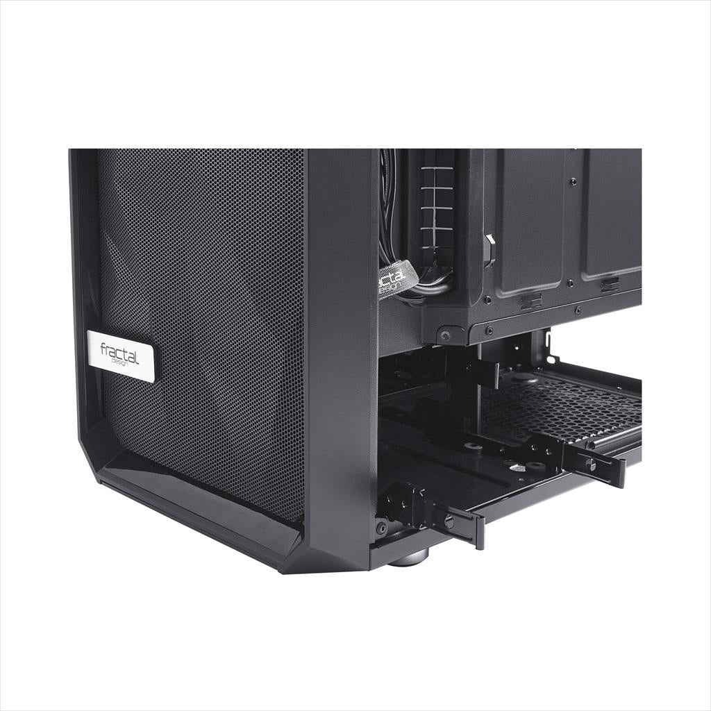 CASE FRACTAL DESIGN ATX Mid-Tower MESHIFY C, 2x120mm Dynamic X2 GP-12 3-pin fans, w/WINDOW, Front Mesh, Black, FD-CA-MESH-C-BKO-TG