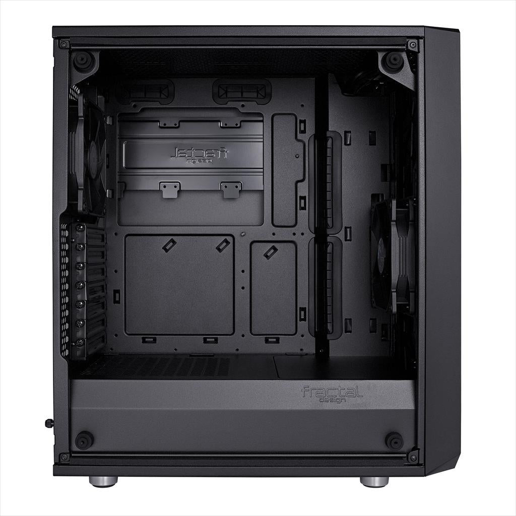 CASE FRACTAL DESIGN ATX Mid-Tower MESHIFY C, 2x120mm Dynamic X2 GP-12 3-pin fans, w/WINDOW, Front Mesh, Black, FD-CA-MESH-C-BKO-TG