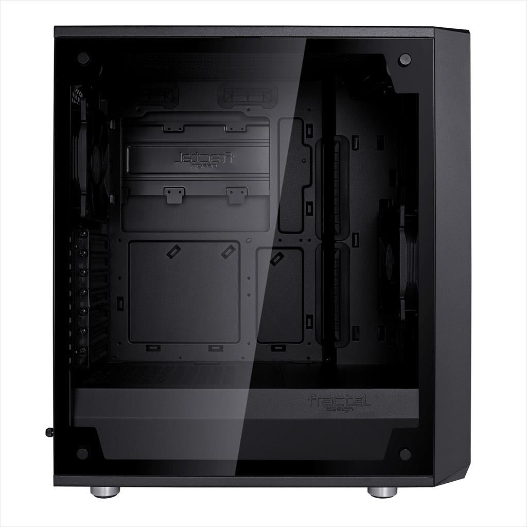CASE FRACTAL DESIGN ATX Mid-Tower MESHIFY C, 2x120mm Dynamic X2 GP-12 3-pin fans, w/WINDOW, Front Mesh, Black, FD-CA-MESH-C-BKO-TG