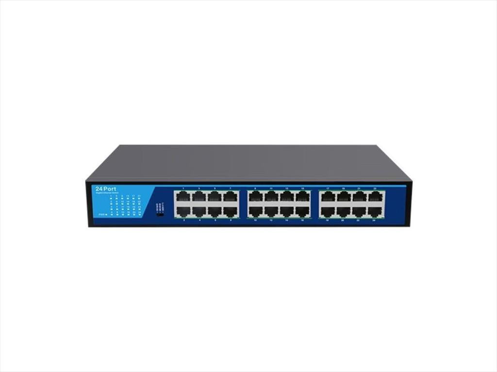 NET Switch DIEWU 24-port 10/100/1000M TXE238 (MTK /EN8853D) IRON SHELL 13" METAL BLACK