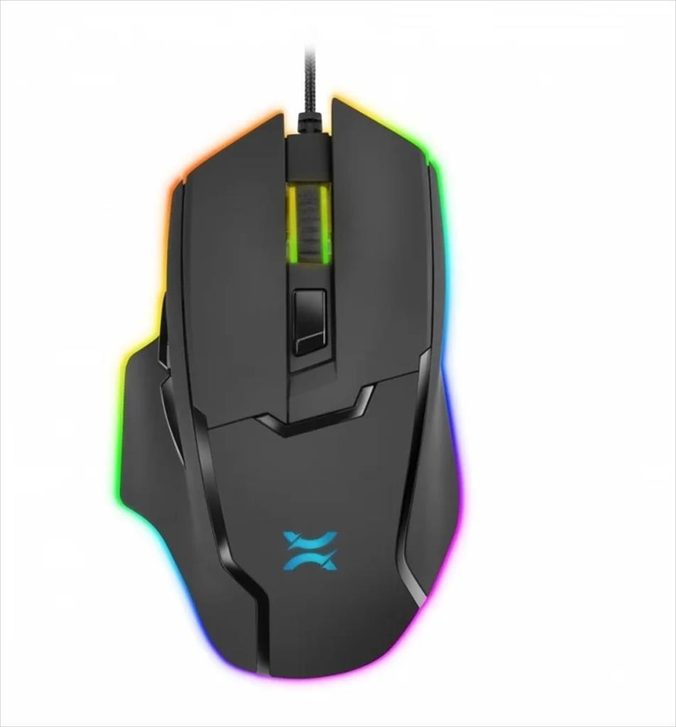MOUSE WIRED NOXO, VEX GAMING MOUSE, USB, DPI 7000, 6 PROGRAMMABLE BUTTONS, RGB ILLUMINATION, Black