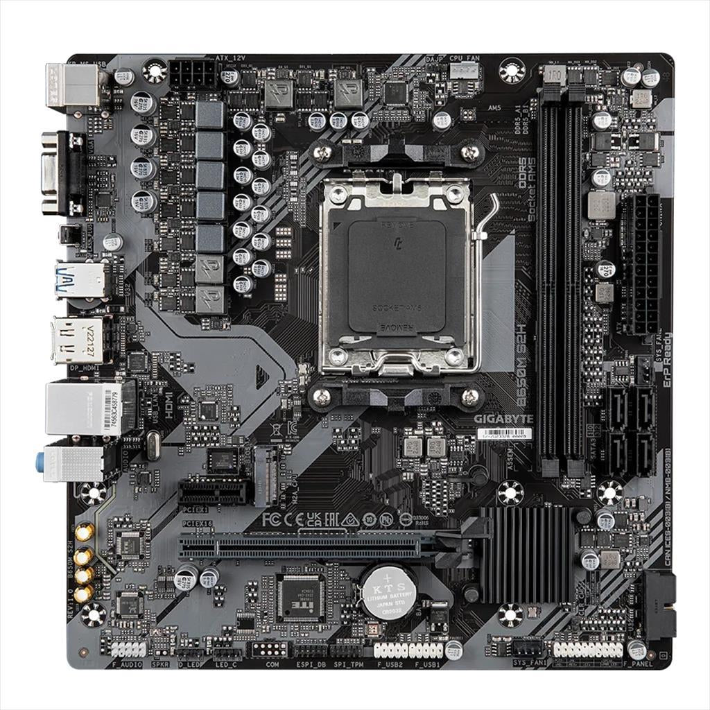 MB AM5 B650M S2H GIGABYTE 2xDDR5 6400Mhz (O.C), VGA, DP, HDMI, PCI-Ex16 4.0, PCI-Ex1 3.0, M.2 4.0, 4xSATA3