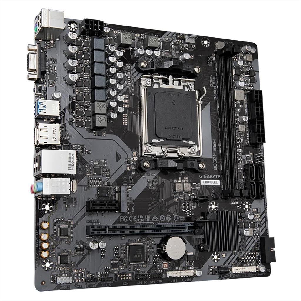 MB AM5 B650M S2H GIGABYTE 2xDDR5 6400Mhz (O.C), VGA, DP, HDMI, PCI-Ex16 4.0, PCI-Ex1 3.0, M.2 4.0, 4xSATA3