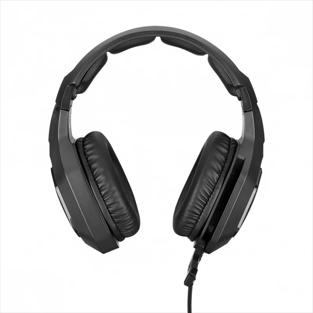 HEADPHONE NOXO APEX GAMING HEADSET, FLEXIBLE MICROPHONE, USB, VIRTUAL 7.1 SOUND, ILLUMINATED EAR CUPS AND MICROPHONE, BRAIDED CABLE