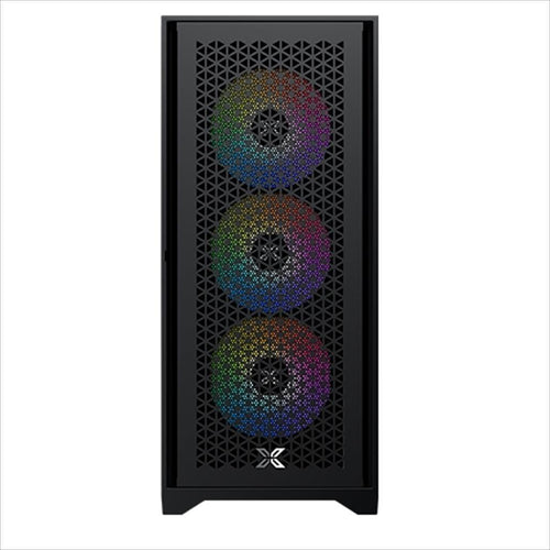 CASE XIGMATEK ATX mid-Tower LUX S black w/650W X-Power PSU 80+, w/TG Magnet flip, metal vents FP, 4x120mm X24A, ARGB Galaxy II Fan Control Kit