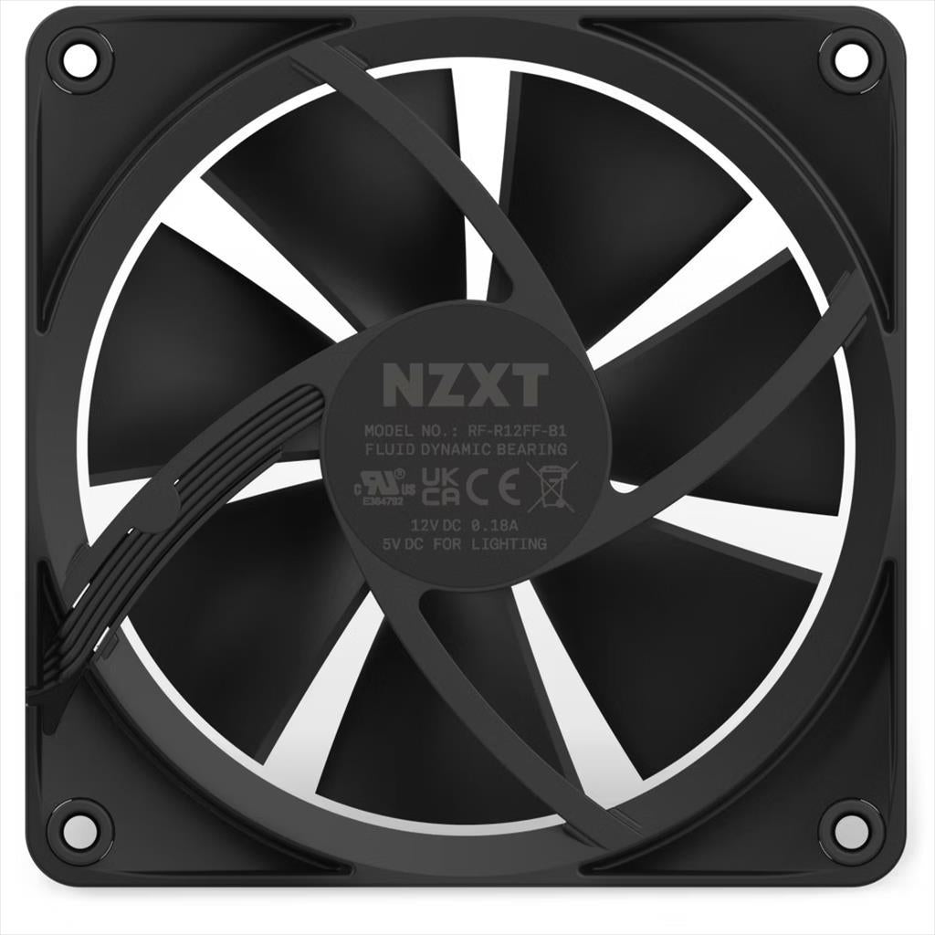 COOLERS CASE FAN 120mm NZXT F120 RGB BLACK , RF-R12SF-B1