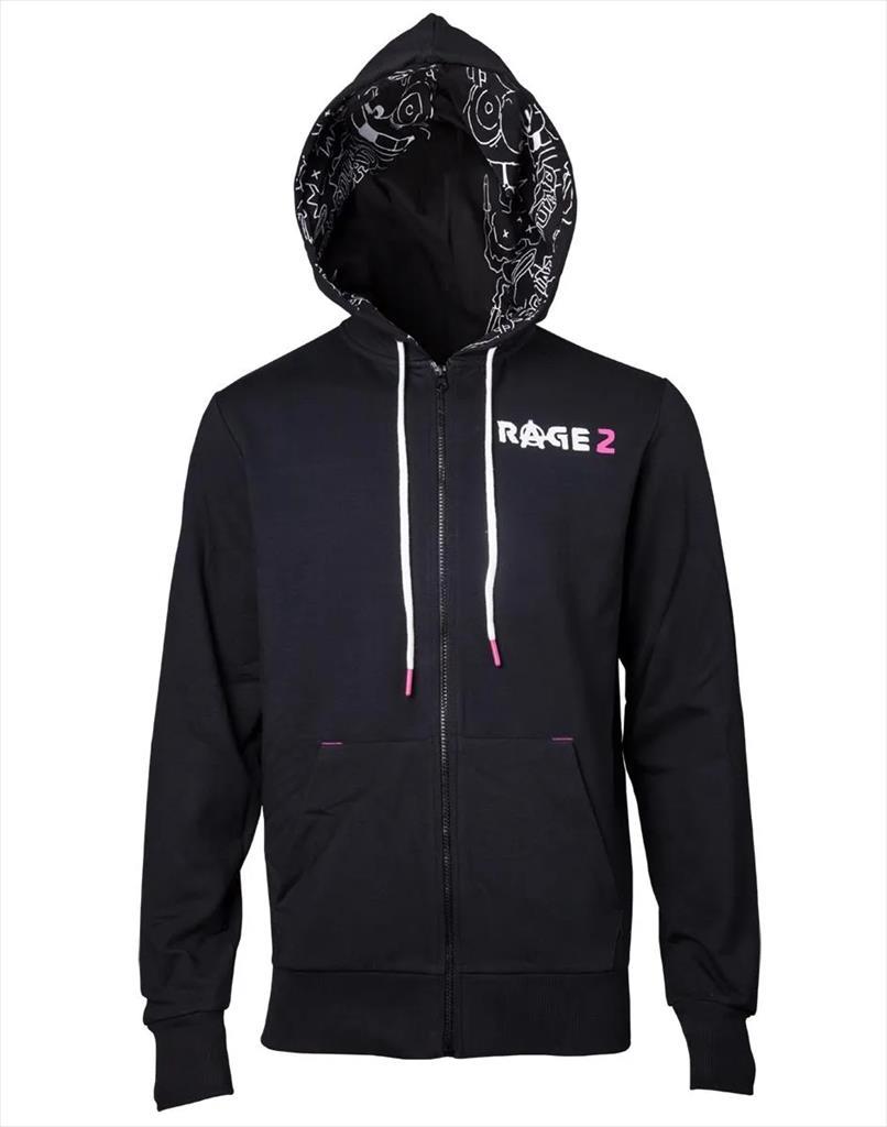 HOODIE RAGE 2, Black Size S