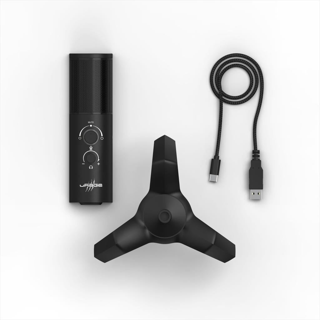 MICROPHONE HAMA URAGE "STREAM 750 HD ILLUMINATED" STREAMING w/tripod 186059