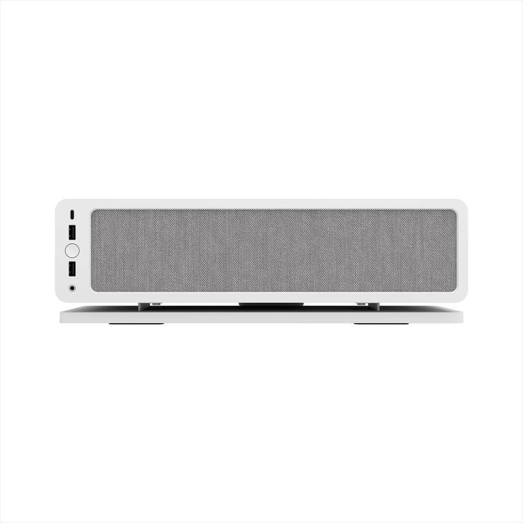 CASE FRACTAL DESIGN mini ITX RIDGE, 2x140mm Aspect 4-pin PWM fans, White, FD-C-RID1N-12