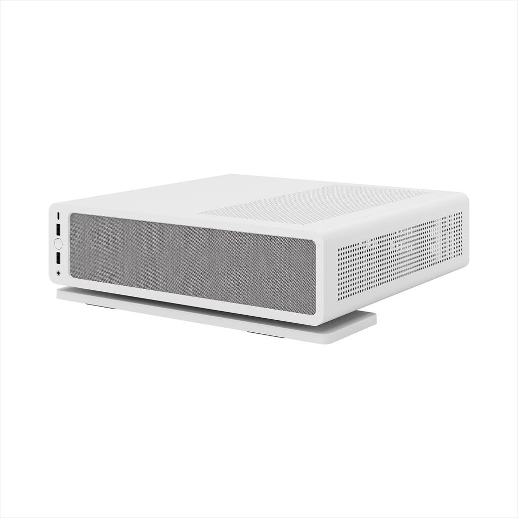CASE FRACTAL DESIGN mini ITX RIDGE, 2x140mm Aspect 4-pin PWM fans, White, FD-C-RID1N-12