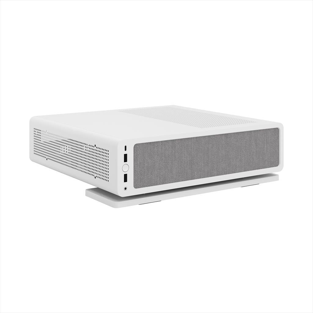 CASE FRACTAL DESIGN mini ITX RIDGE, 2x140mm Aspect 4-pin PWM fans, White, FD-C-RID1N-12