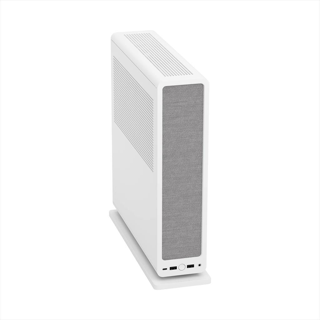 CASE FRACTAL DESIGN mini ITX RIDGE, 2x140mm Aspect 4-pin PWM fans, White, FD-C-RID1N-12