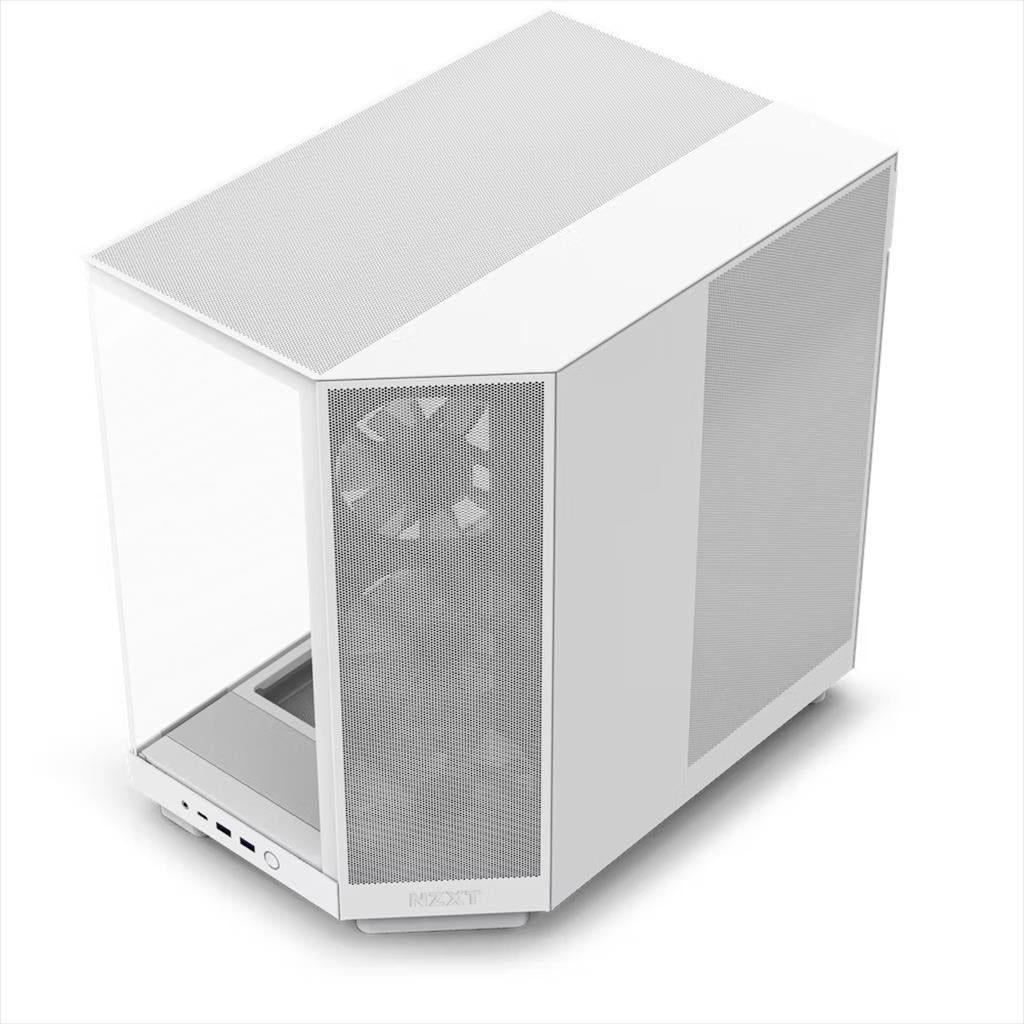 CASE NZXT ATX Mid-Tower H6 FLOW RGB w/WINDOW + side & top MESH 3xF120 RGB Core 120mm fans,1xUSB 3.2 typeC,2x USB 3.2 typeA, Matte White CC-H61FW-R1