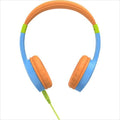 HEADPHONES HAMA "KIDS GUARD", Blue/Orange, w/microphone 1x3.5mm jack