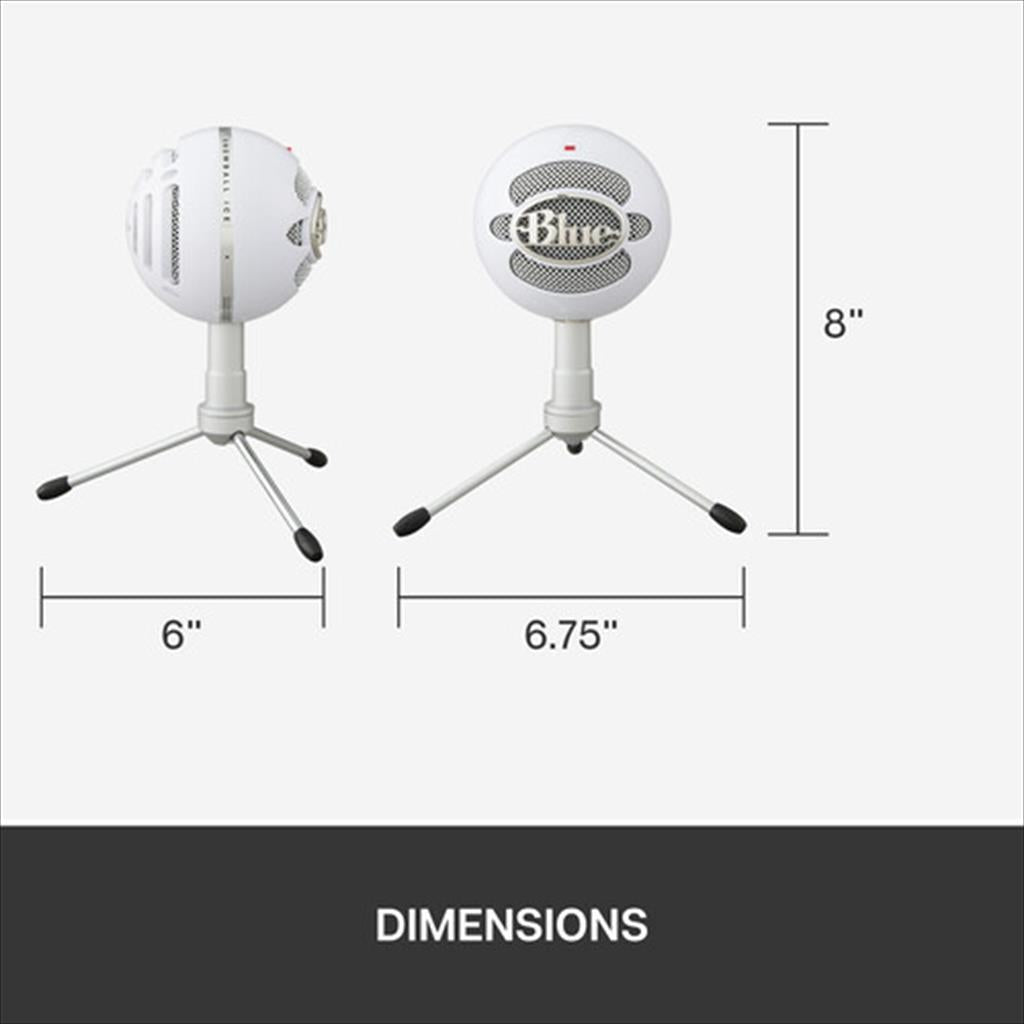 MICROPHONE LOGITECH SNOWBALL ICE WHITE, 988-000070