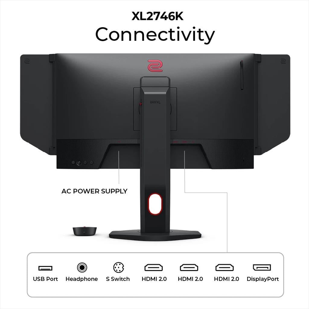 MONITOR 27" BENQ XL2746K Zowie,TN, 0,5ms, 240Hz DyAc™, Wide, Full HD, HDMI, DP
