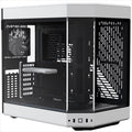 CASE HYTE E-ATX Mid-Tower Y60, x3 Tempered glass (panoramic), 3x 120mm fans, w/riser 4.0 cable, USB 3.2 Type C, Black/White, GEHY-007