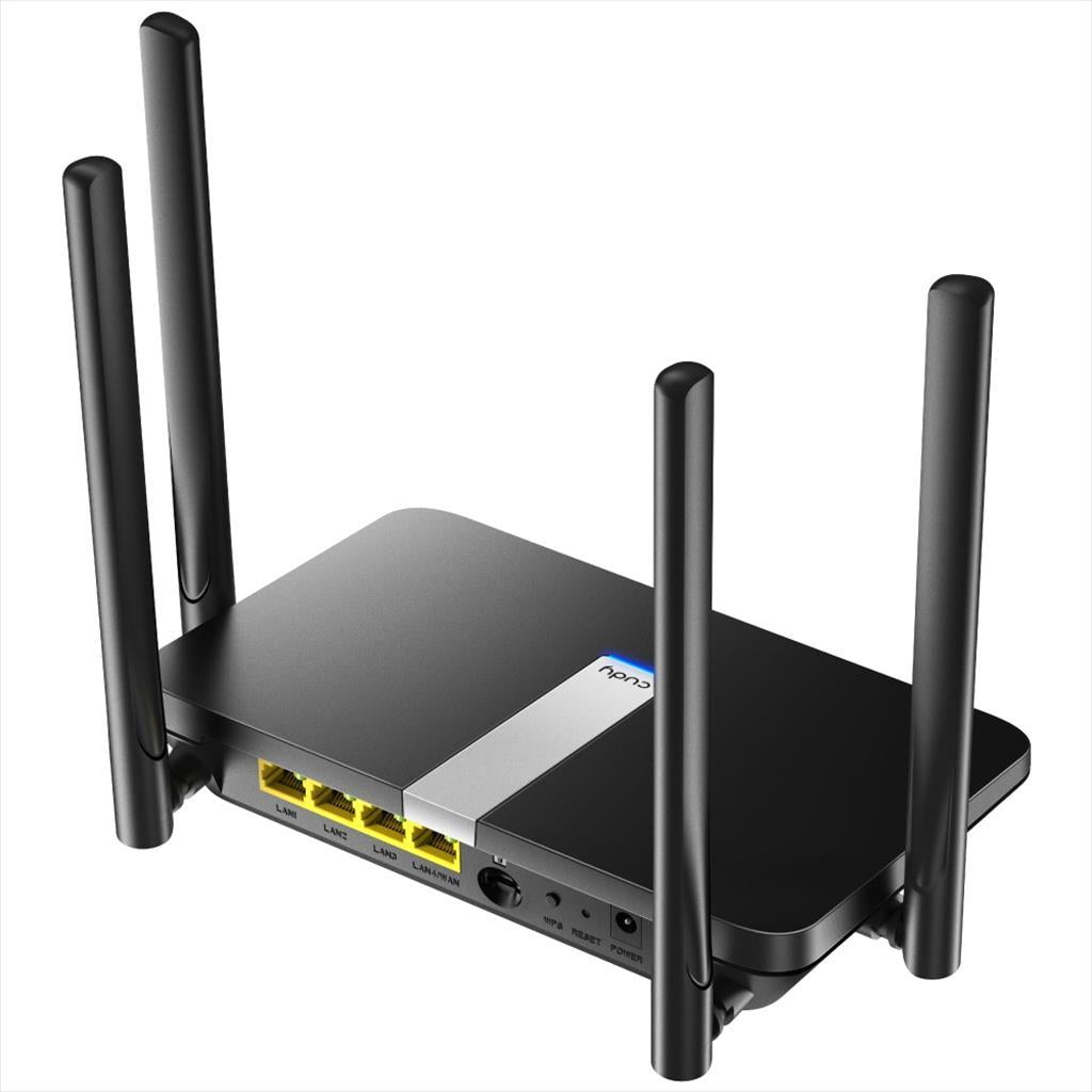 NET ROUTER WIRELESS DUAL BAND AC1200 4G LTE CUDY LT500 w/4 antennas, 1x WAN 10/100 port, 3x LAN 10/100 ports